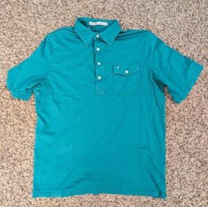 Criquet Men's Teal Polo Shirt - Medium